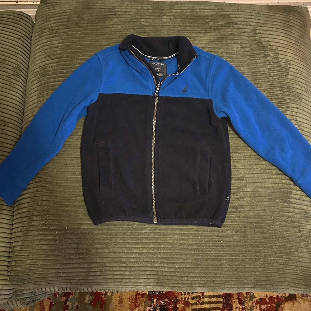 Nautica Blue Color-Block Zip up Jacket
